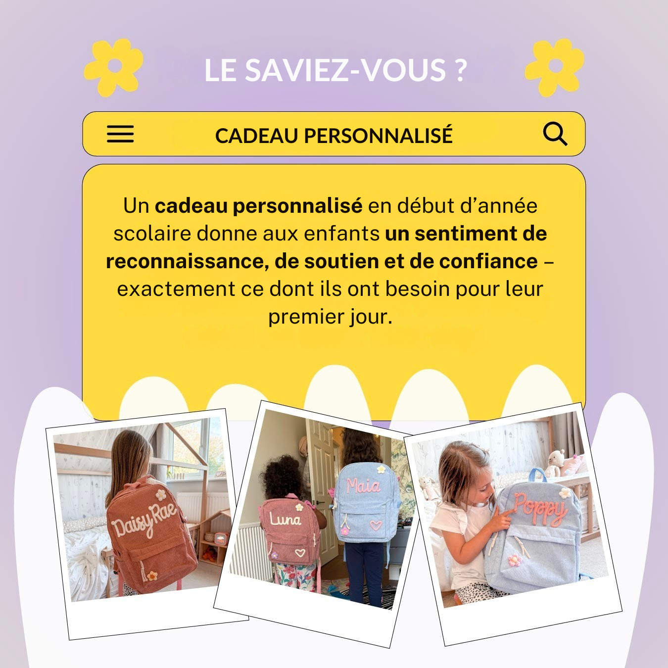 Sac à Rêves – Sac à dos personnalisé pour enfants