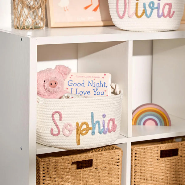 Panier à Rêves - Panier tricoté personnalisé