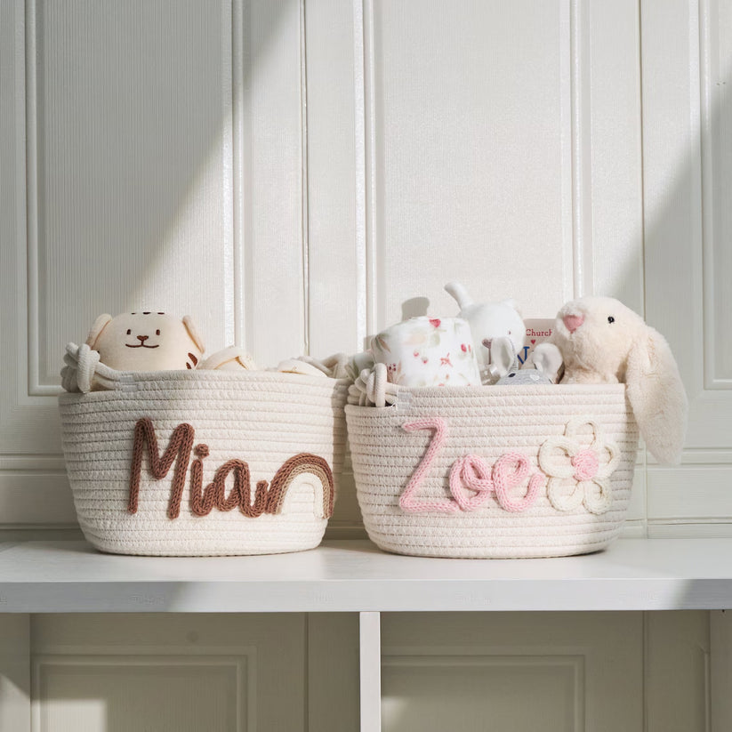 Panier à Rêves - Panier tricoté personnalisé