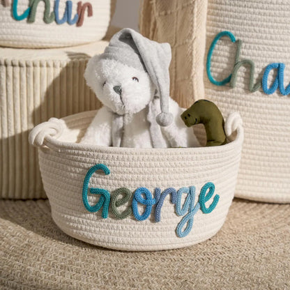 Panier à Rêves - Panier tricoté personnalisé